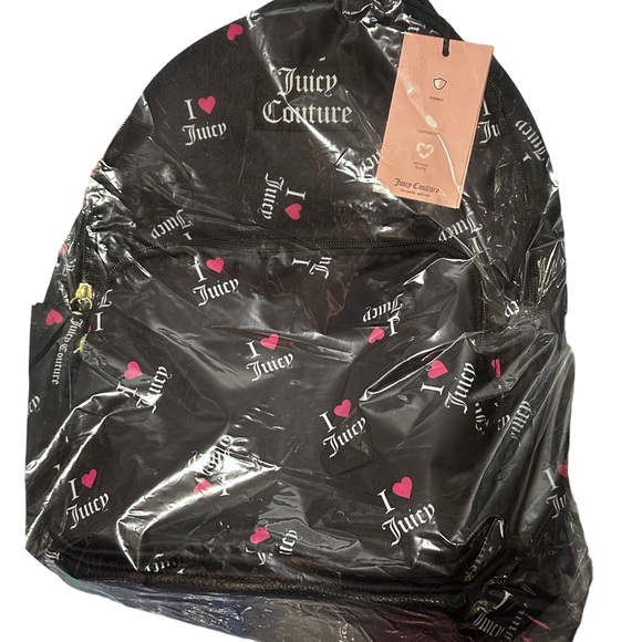 NWT Juicy Couture Sport Yourself Women's Nylon Printed Adjustable Backpack - Picture 2 of 2